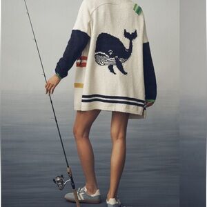 Anthropologie Nautical Bouy Sweater S/M